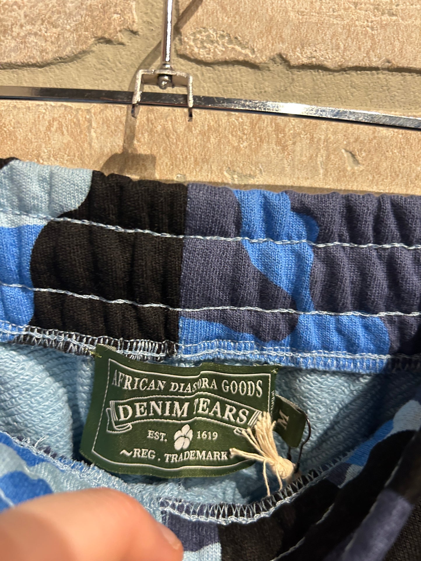 Denim Tears Blue Camo Sweatpants M