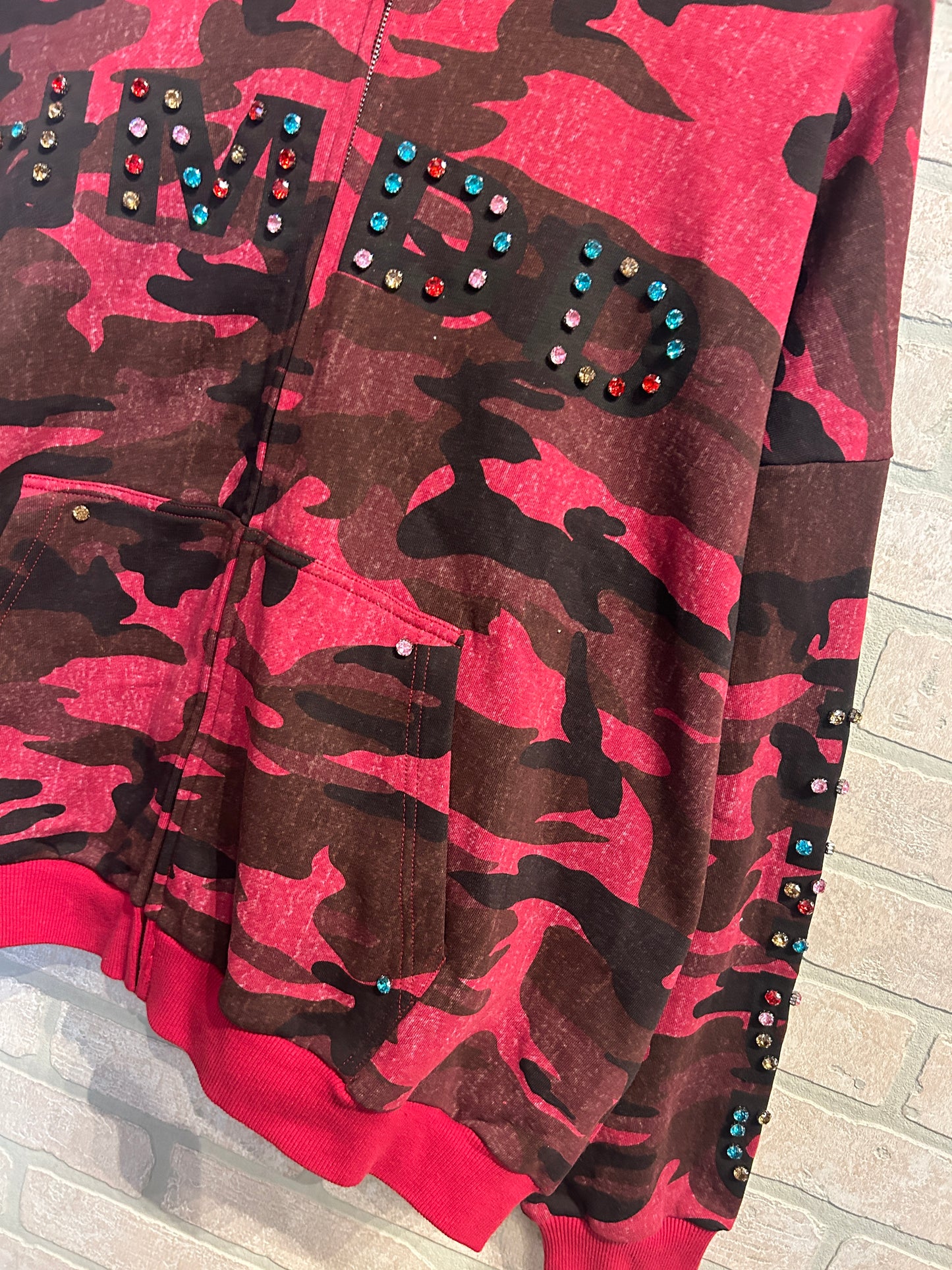 HMDD Crystal Zip Hoodie