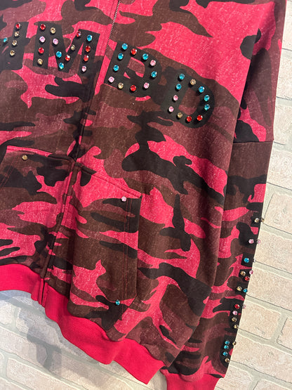 HMDD Crystal Zip Hoodie