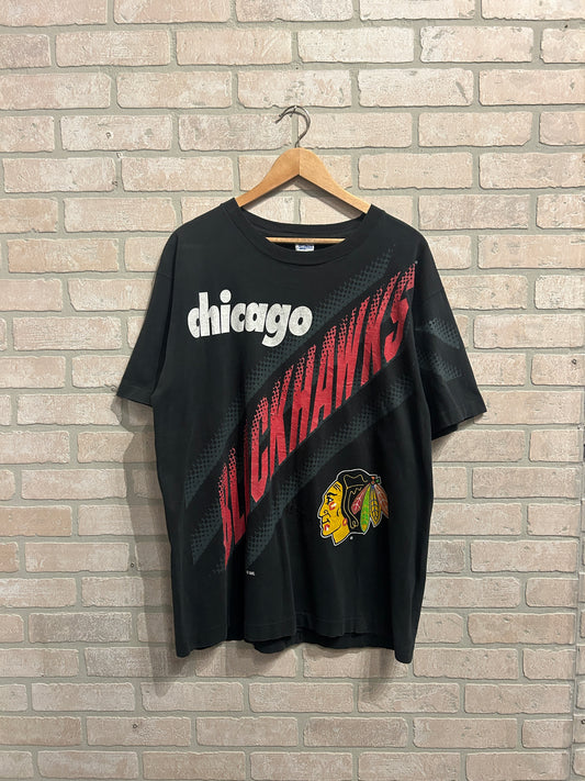 Vintage Chicago Blackhawks Tee L