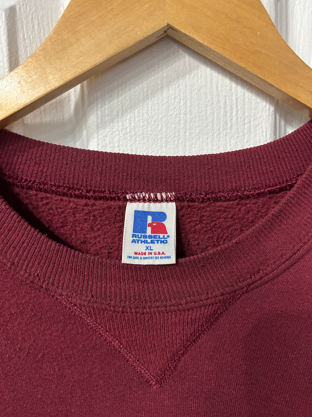 Vintage Maroon Russel Crewneck XL